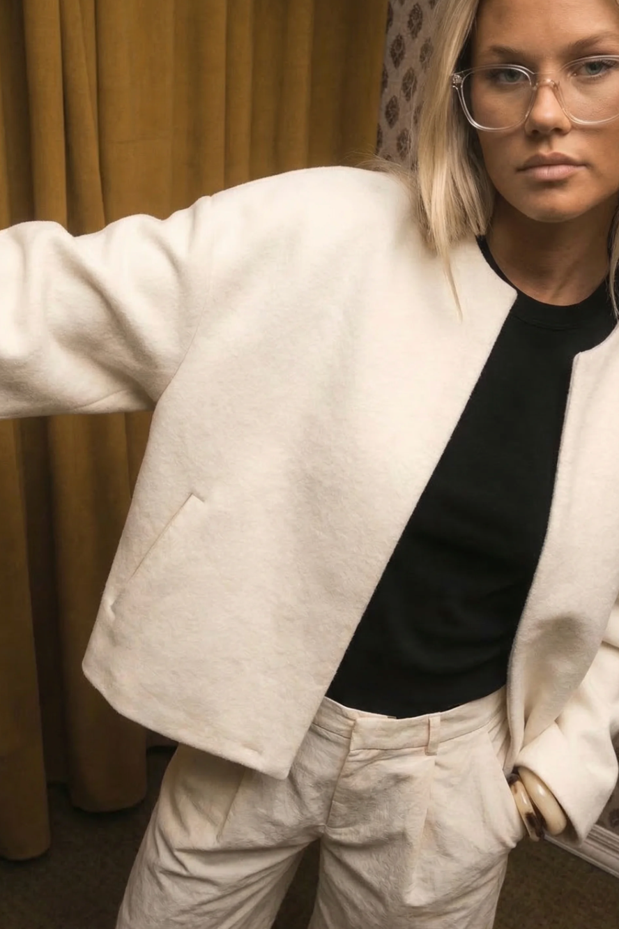 Floreya Minimal Oversized Jacket