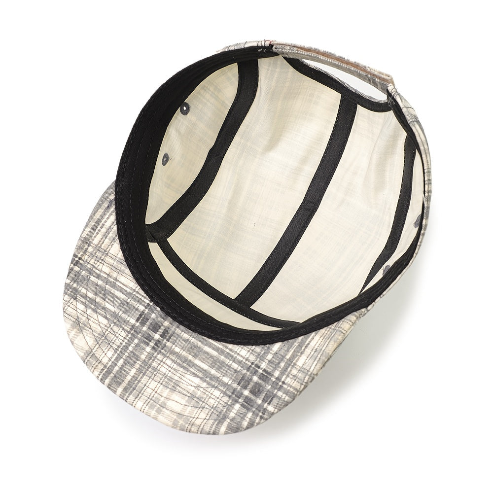 Floreya Plaid Cap Grå - billede 1