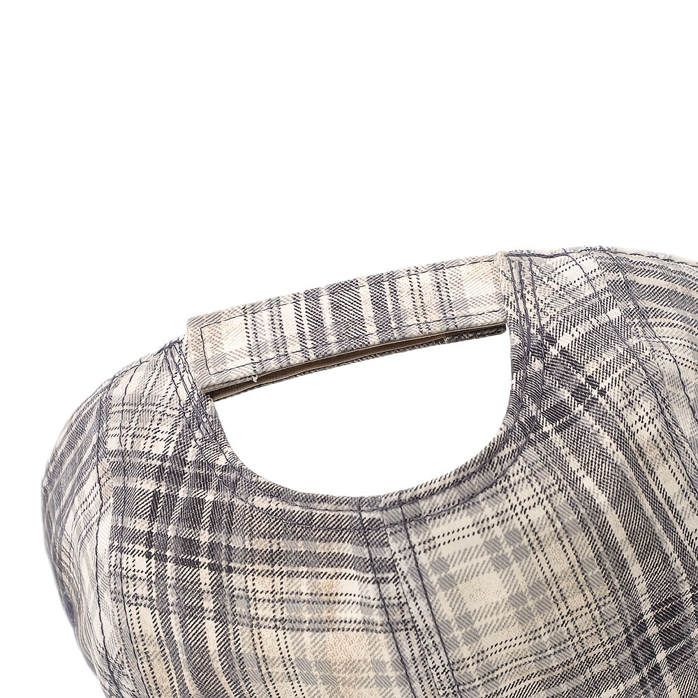 Floreya Plaid Cap Grå - billede 3