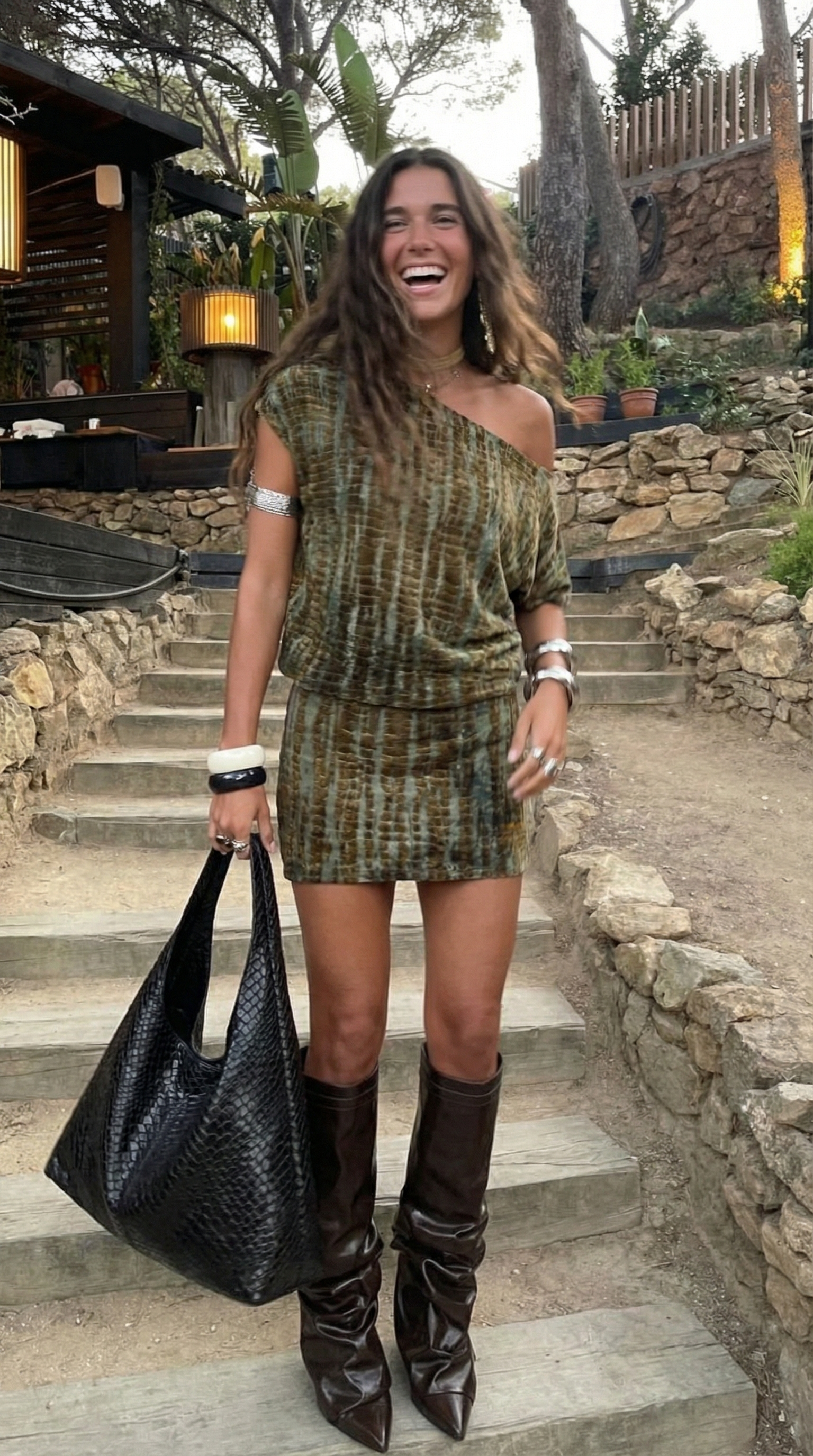 Dark Green Asymmetrical Bodycon Dress