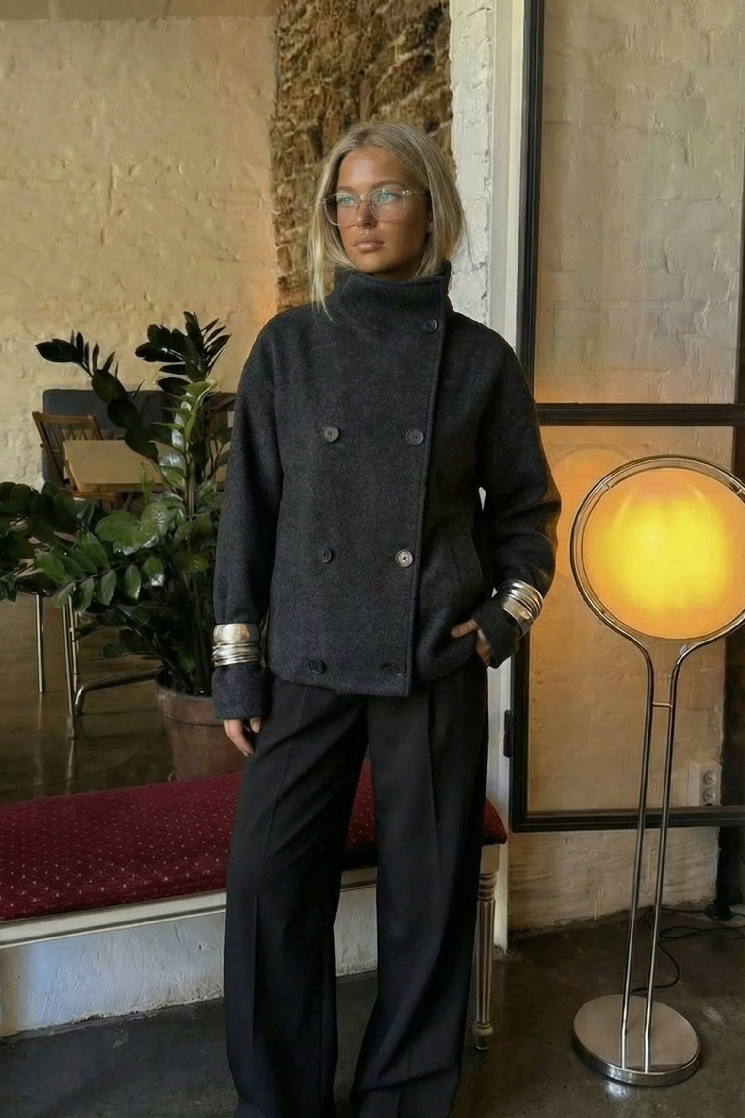 Midnight Double Button Jacket