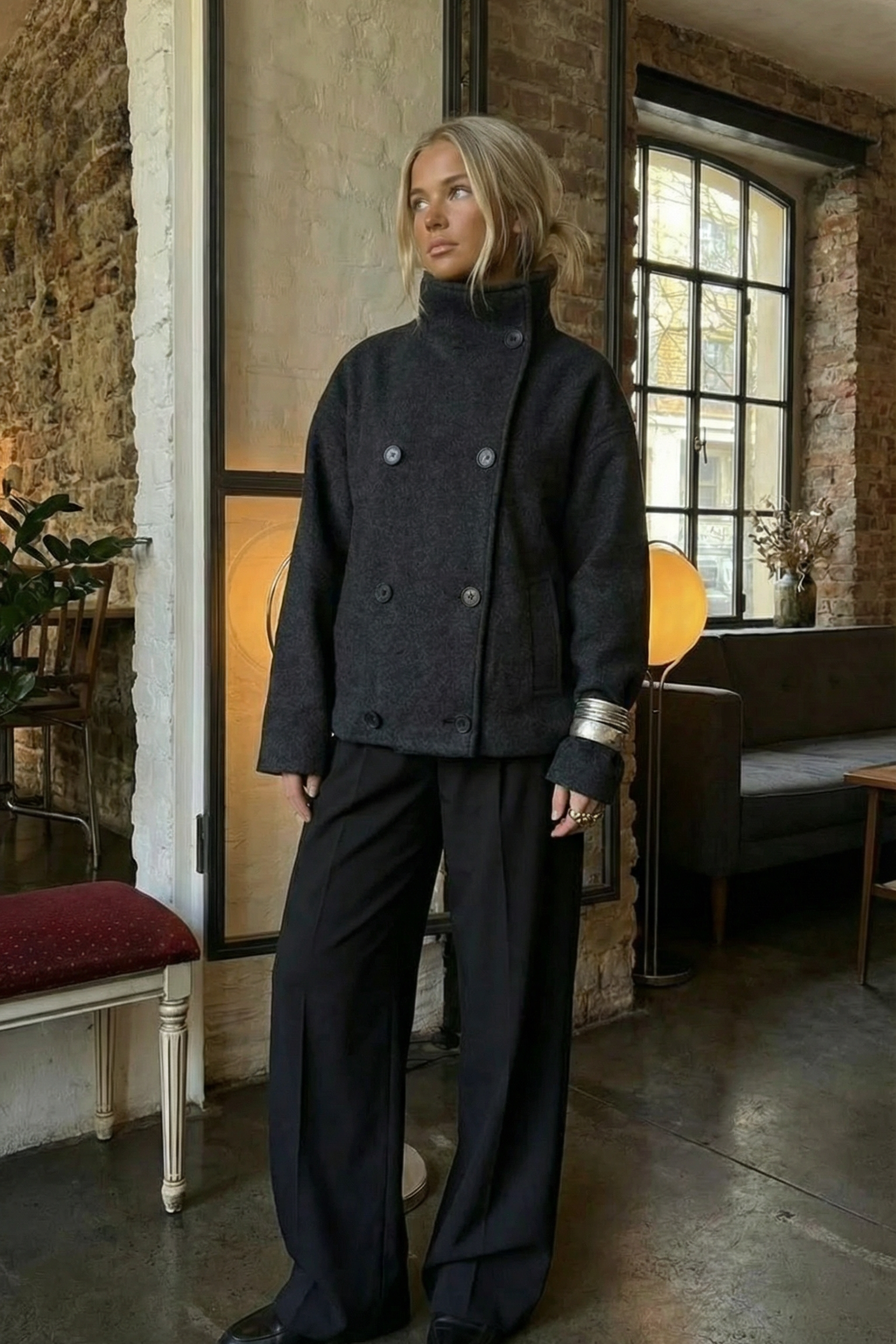 Midnight Double Button Jacket