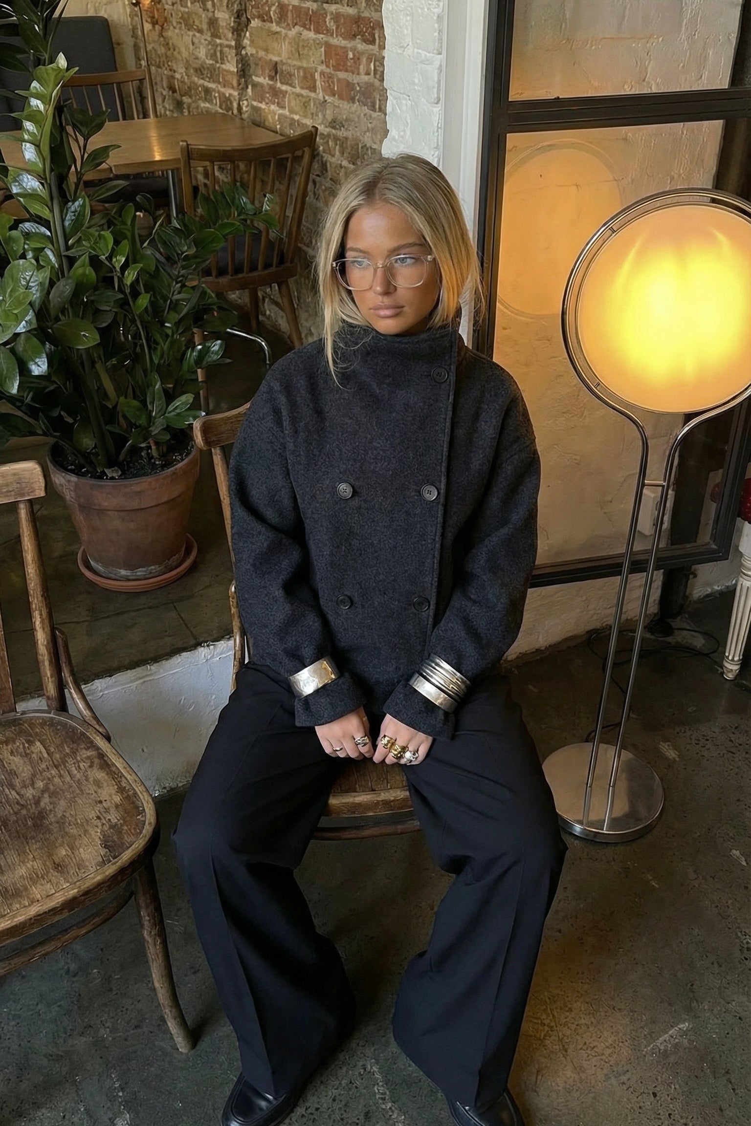 Midnight Double Button Jacket